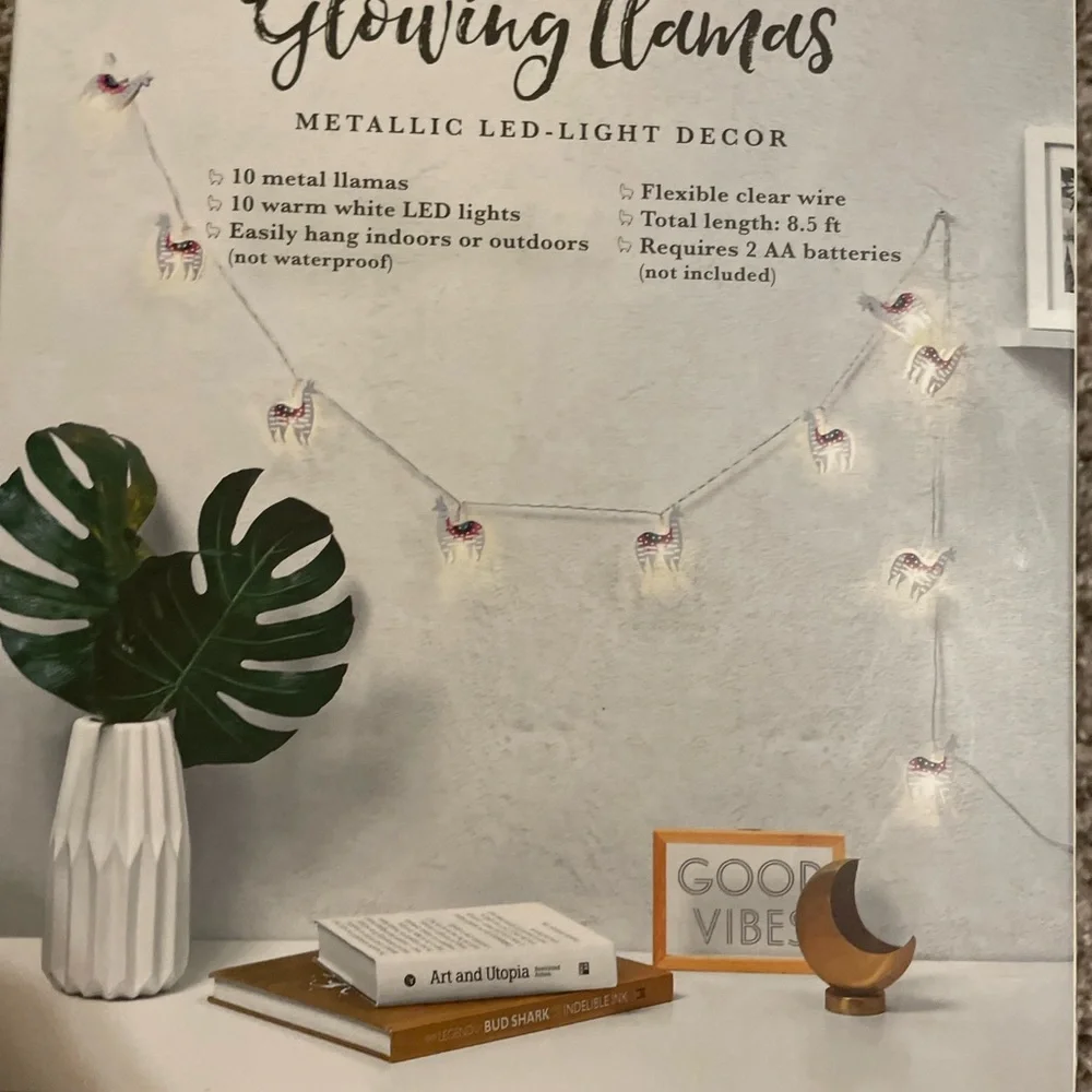 Beautiful Lama lights! They work perfect! We bought too many boxes.